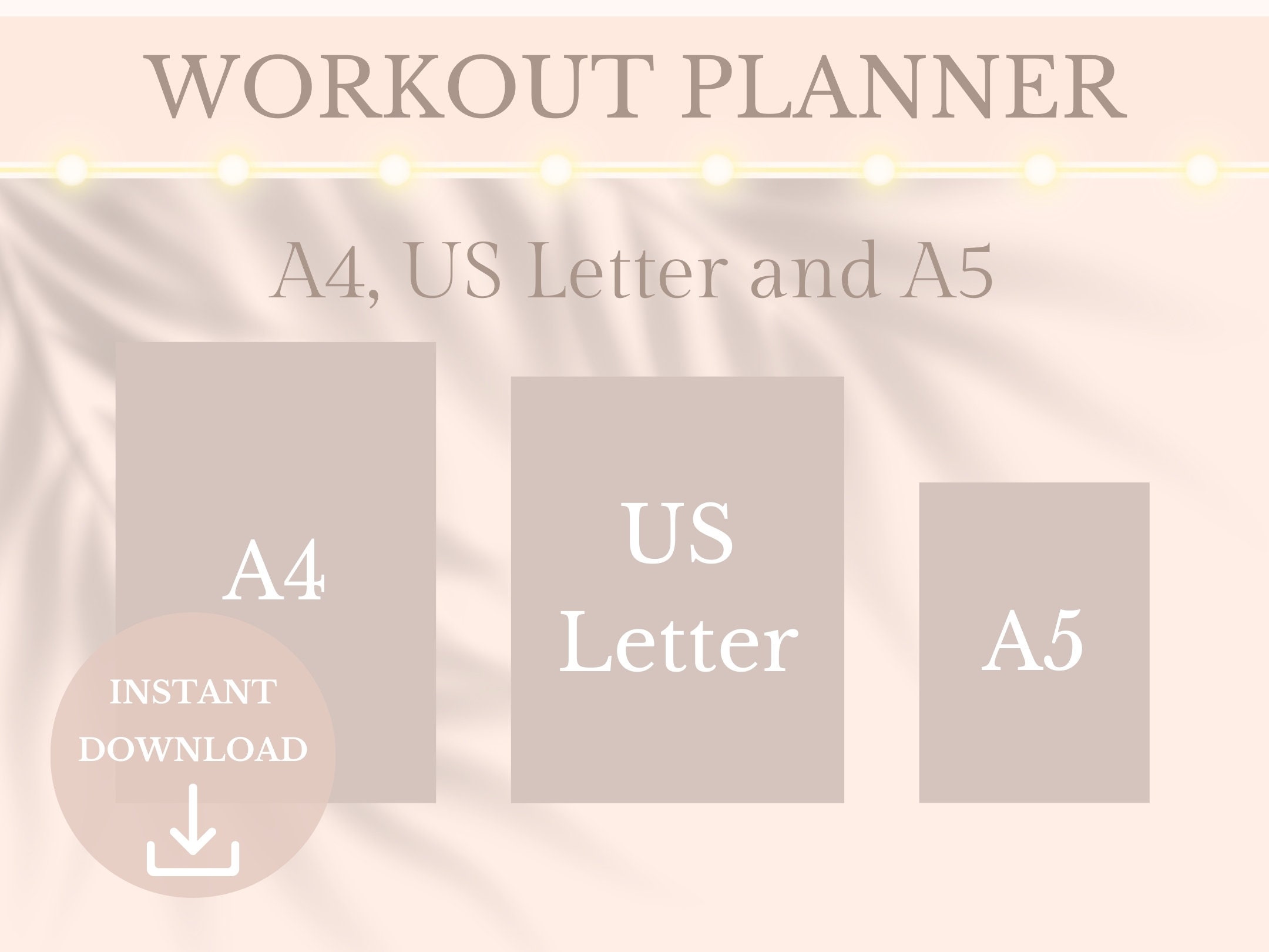 Weekly Workout Planner Printable Worksheet, Pink Weight Loss Tracker ...