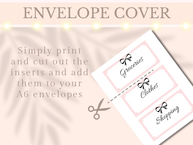 Simply print and cut out the cover inserts and add them to your A6 envelopes.