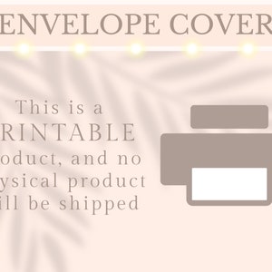 This is a printable product and no physical product will be shipped.