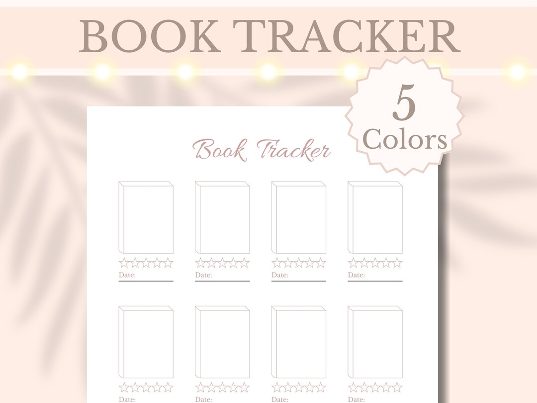 Book Tracker Printable Reading Journal Book Cover Coloring Pages ...
