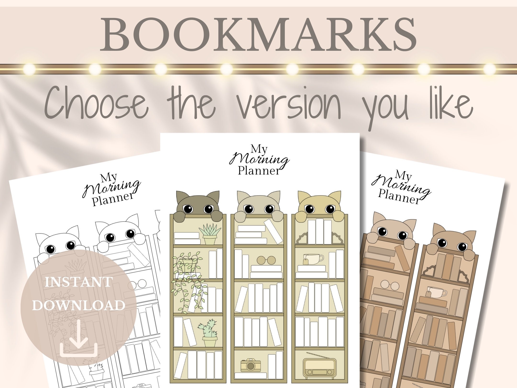 Cat Bookshelf Bookmark Reading Tracker Printable Coloring Bookmark ...