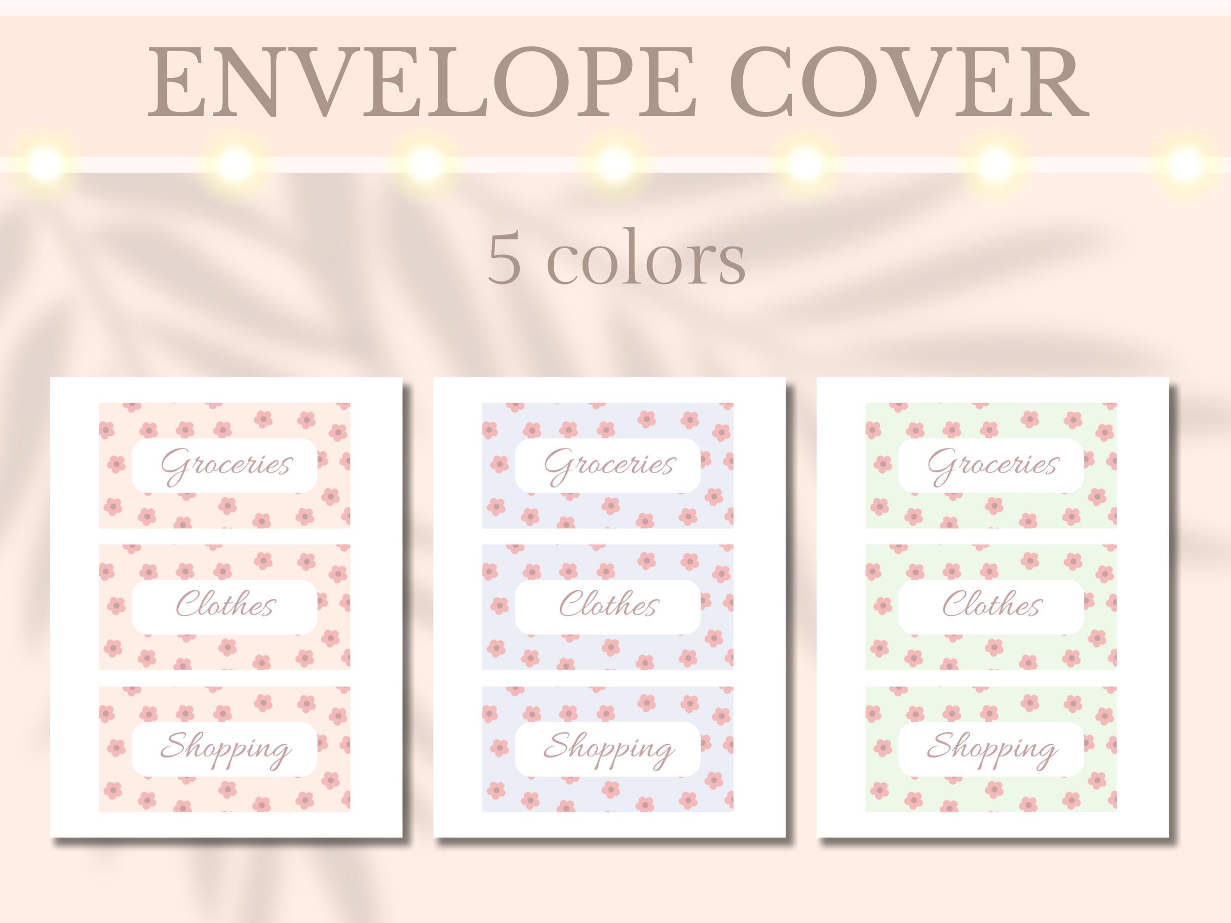 A6 Cash Envelope Cover Insert Printable Flower Dashboard Cover Insert ...