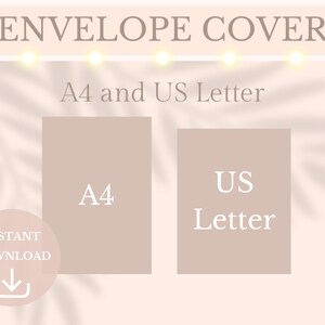 You will receive sizes of: A4 and US Letter size.