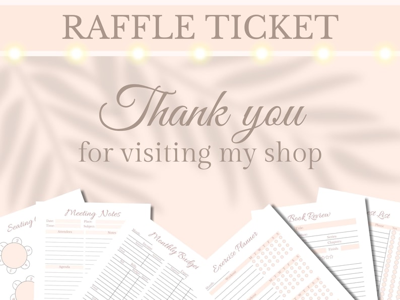300 GOLD Numbered Raffle Ticket Printable Enter to Win Ticket Tombola ...