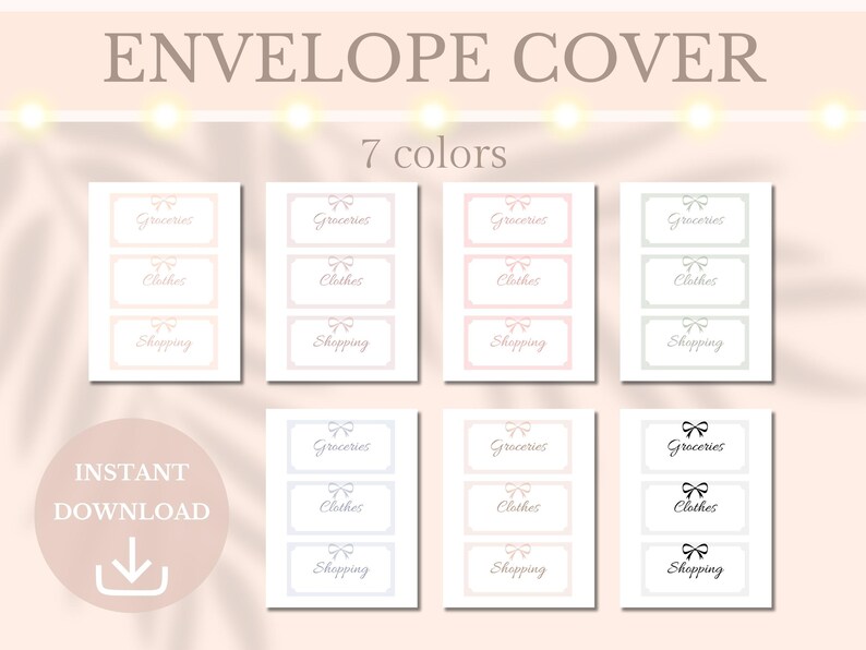 You will receive 7 different colors of peach, taupe, pink, sage, blue, beige and gray.