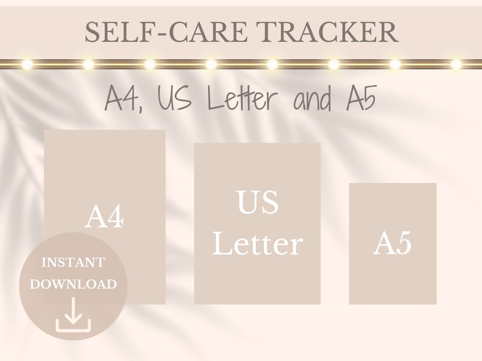 Self Care Tracker Printable Template Checklist, Weekly Selfcare Planner ...