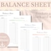 Balance Sheet Printable Planner for Small Business Bookkeeping ...