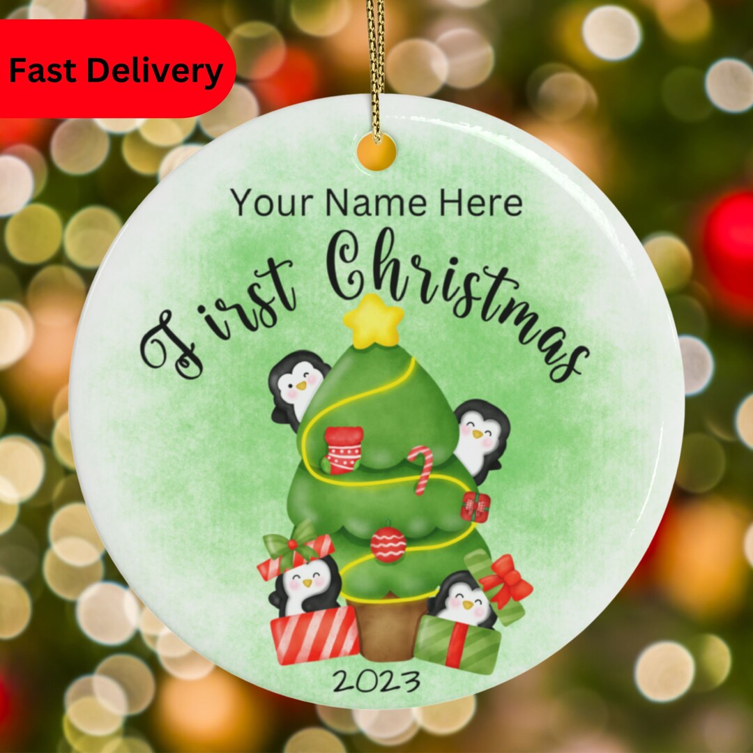 Personalized Baby's First Christmas Ornament, Keepsake Ornaments
