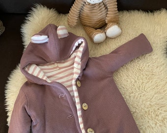 Babyjacke Kapuze mit Ohren