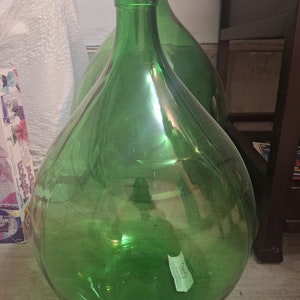 Vintage Demijohn Green Large Wine Bottle - Ottawa Listing