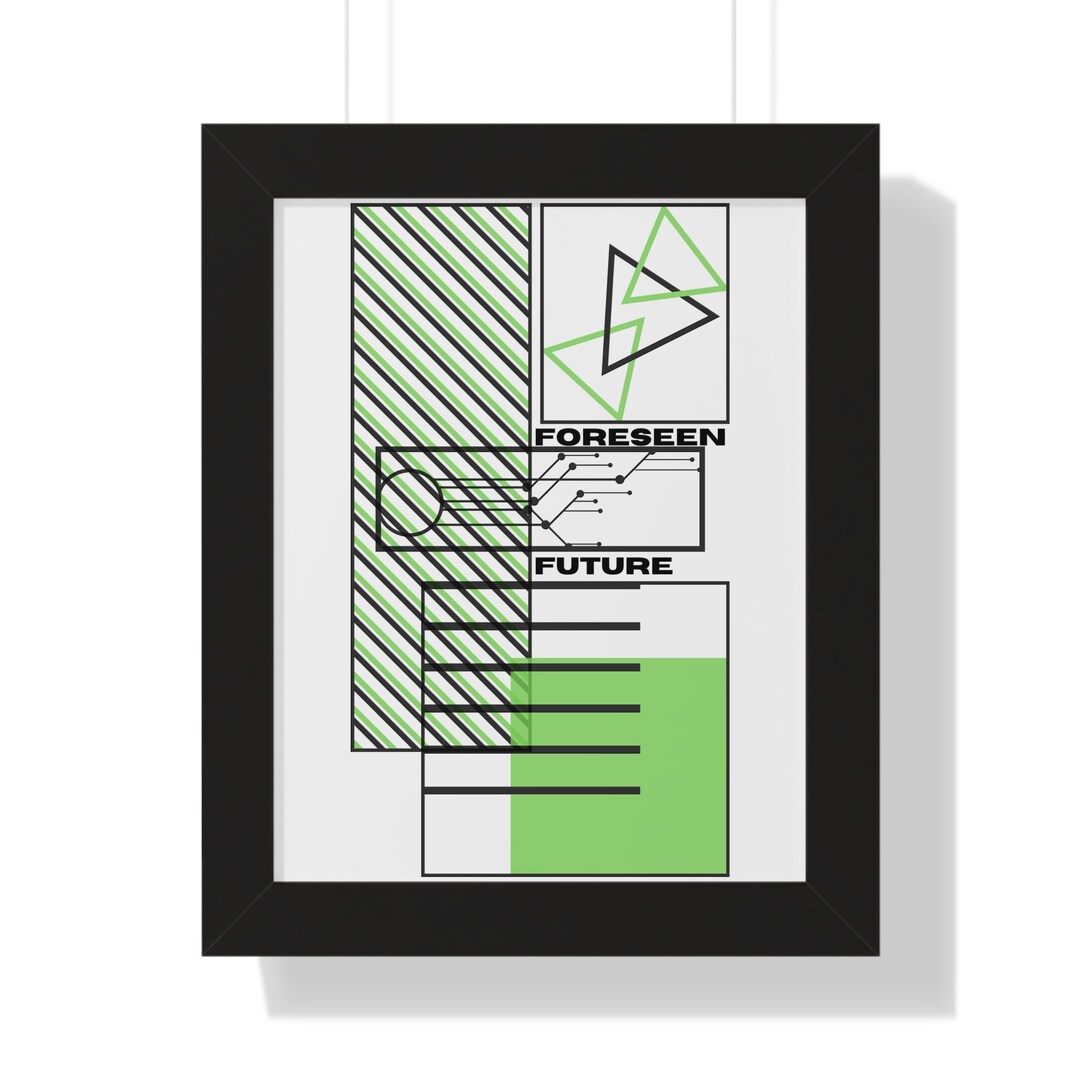 Framed Vertical Poster Foreseen Future Etsy
