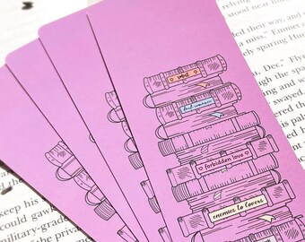 Marque-page pile de livres
