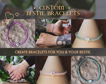 Bestie Bracelets • handmade bracelets • friendship bracelet • birthday gift • perfect gift for your bff • custom bracelet