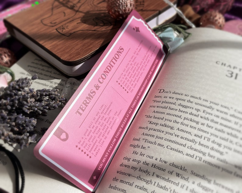 Good Girl Club Bookmark with holographic highlights cute bookmark smut bookmark book birthday gift bookmark ticket bookish zdjęcie 7