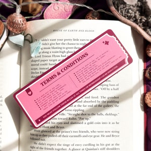 Good Girl Club Bookmark with holographic highlights cute bookmark smut bookmark book birthday gift bookmark ticket bookish zdjęcie 2