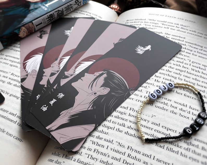 Geto Gojo Bookmark Jujutsu Kaisen Themed Bookmark Japanese Bookmark ...