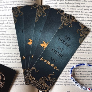 Xaden Bookmark | My House, My Chair, My Woman Bookmark | Iron Flame Inspired | Iron Flame Bookmark | Fourth Wing Accessory | Booktok