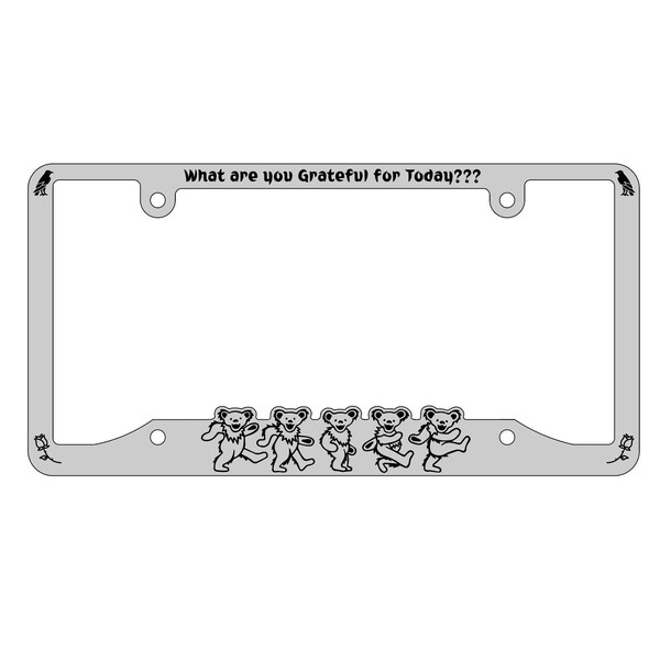 Grateful Dead License Plate Frame Etsy