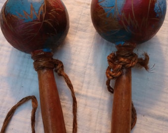 Vintage hand-made maracas