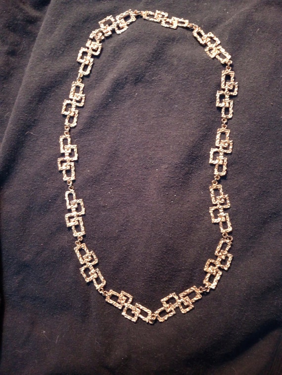 Roberta Stone geometric necklace gold plated silve