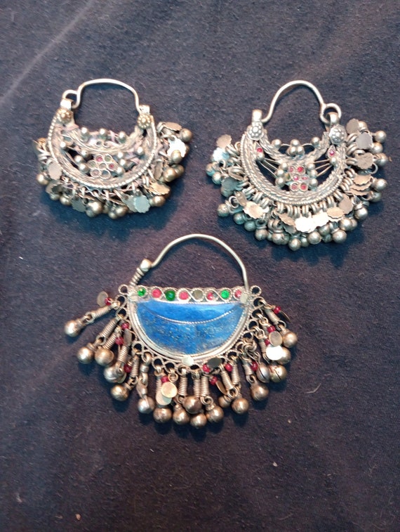 3 Afghan earrings