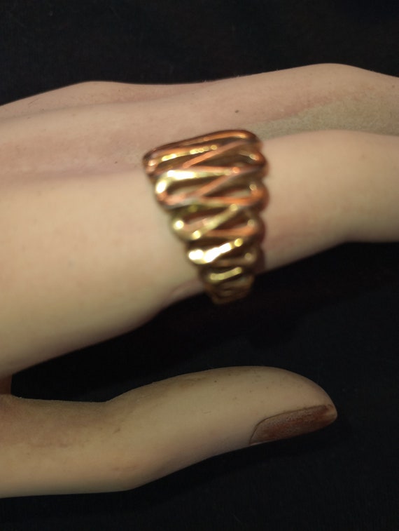 18K gold plated ring size 9, 5 g.