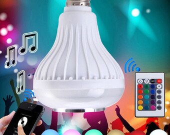 Ilive led light bulb shop with bluetooth speaker