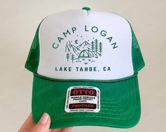 Custom Camp Trucker Hat, Camp Name Hats, Bulk Camper Hats