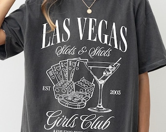 Las Vegas 21st Birthday Shirt, Las Vegas Slots & Shots T-shirt, Vegas Bachelorette Shirt, Comfort Color Las Vegas Shirts, Vegas Girls Trip