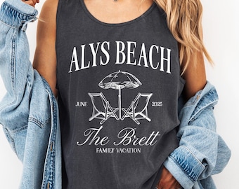 Custom Unisex Tank Top, Comfort Colors Tank Top, Custom Family Vacation Tank