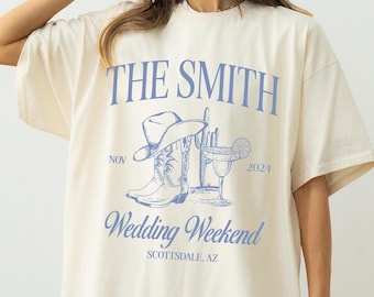 Custom Name Wedding Weekend Tee, Custom Wedding Gift Shirt, Custom Name Event Shirt, The Last Name Club Shirt, Social Club Custom Shirt