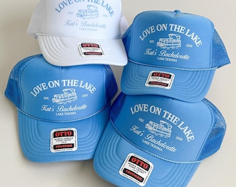 Lake Bach Trucker Hat, Lake Bachelorette Hats, Lake Club Hat, Boat Club Trucker Hat, Yacht Club Trucker Hat, Love on the Lake Hat