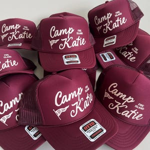 custom-camp-name-trucker-hats-camping-hats-burgundy