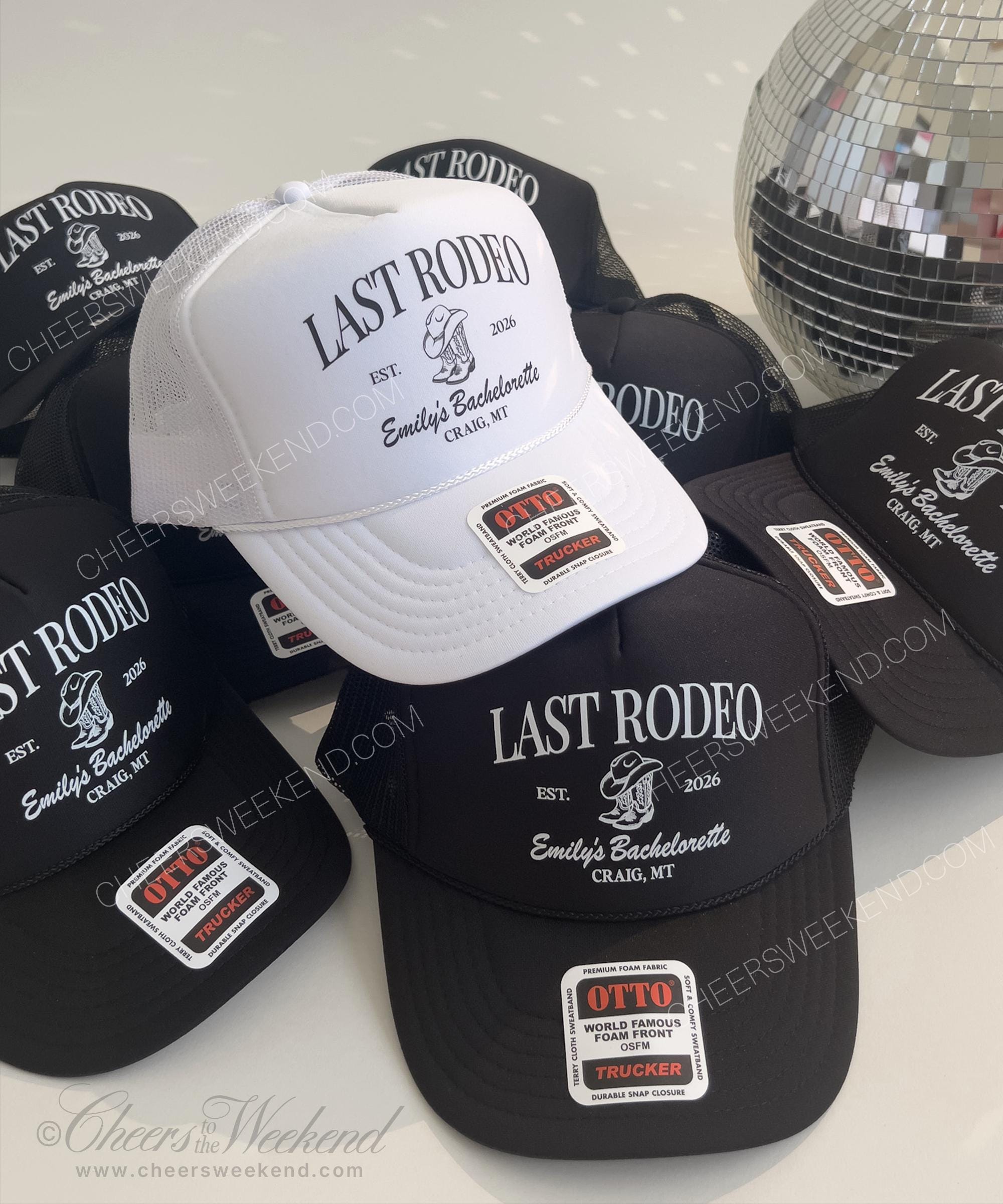2865 2-pack Western Trucker Hats: Women Adjustable Snapback Caps For Rodeo Meet me at the Rodeo - Brown Vintage Trucker Hat – KenzKustomz main image 3