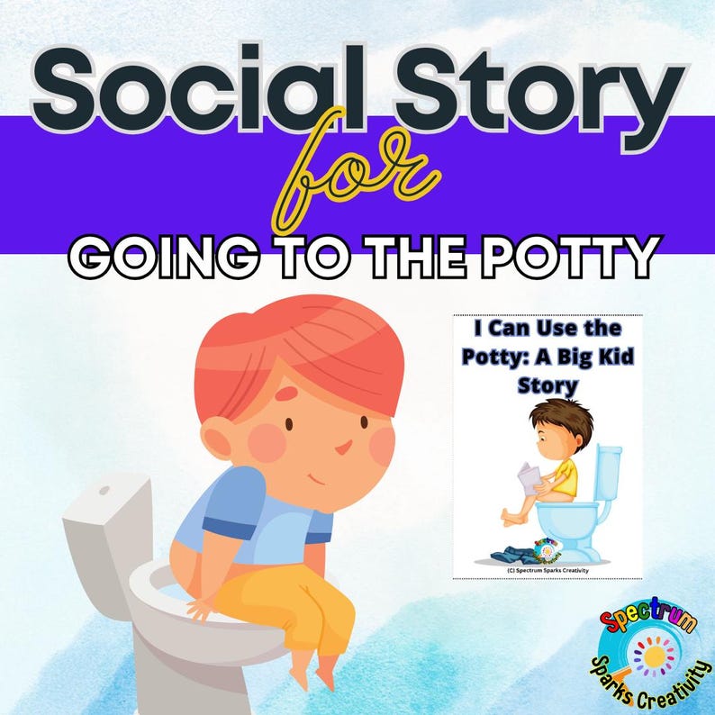 Potty Training Social Story | Autism Visual Routine (printable) - Etsy
