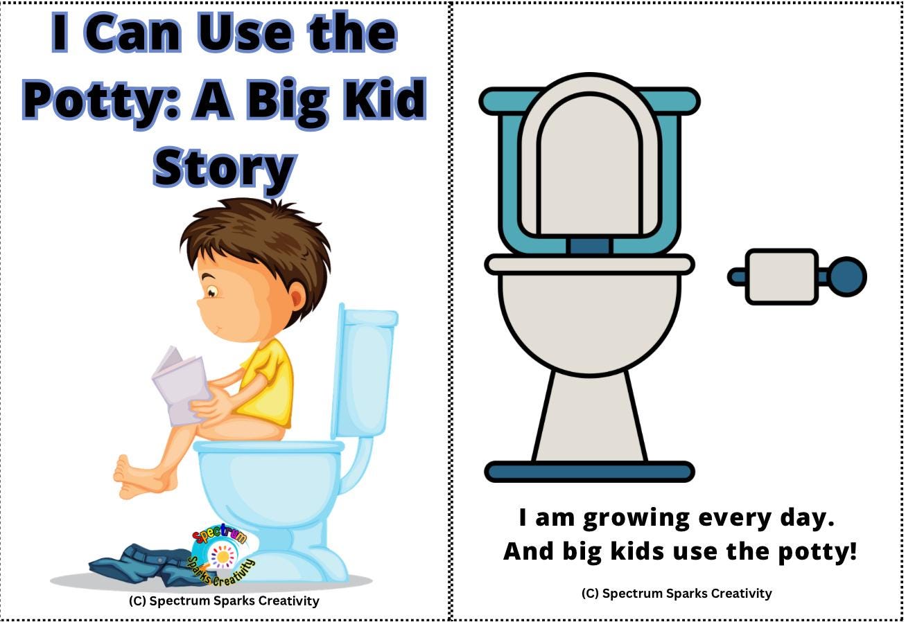 Potty Training Social Story | Autism Visual Routine (printable) - Etsy