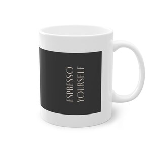 Espresso Yourself-kaffemugg | 30 cl keramik, rolig inspirerande present