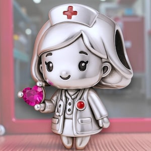 Doctor Doctor General Practitioner Medical Assistant Hospital Nurse Clinic Charm 925 Silver Charm Bracelet Jewelry Pendant Accessory Jewel