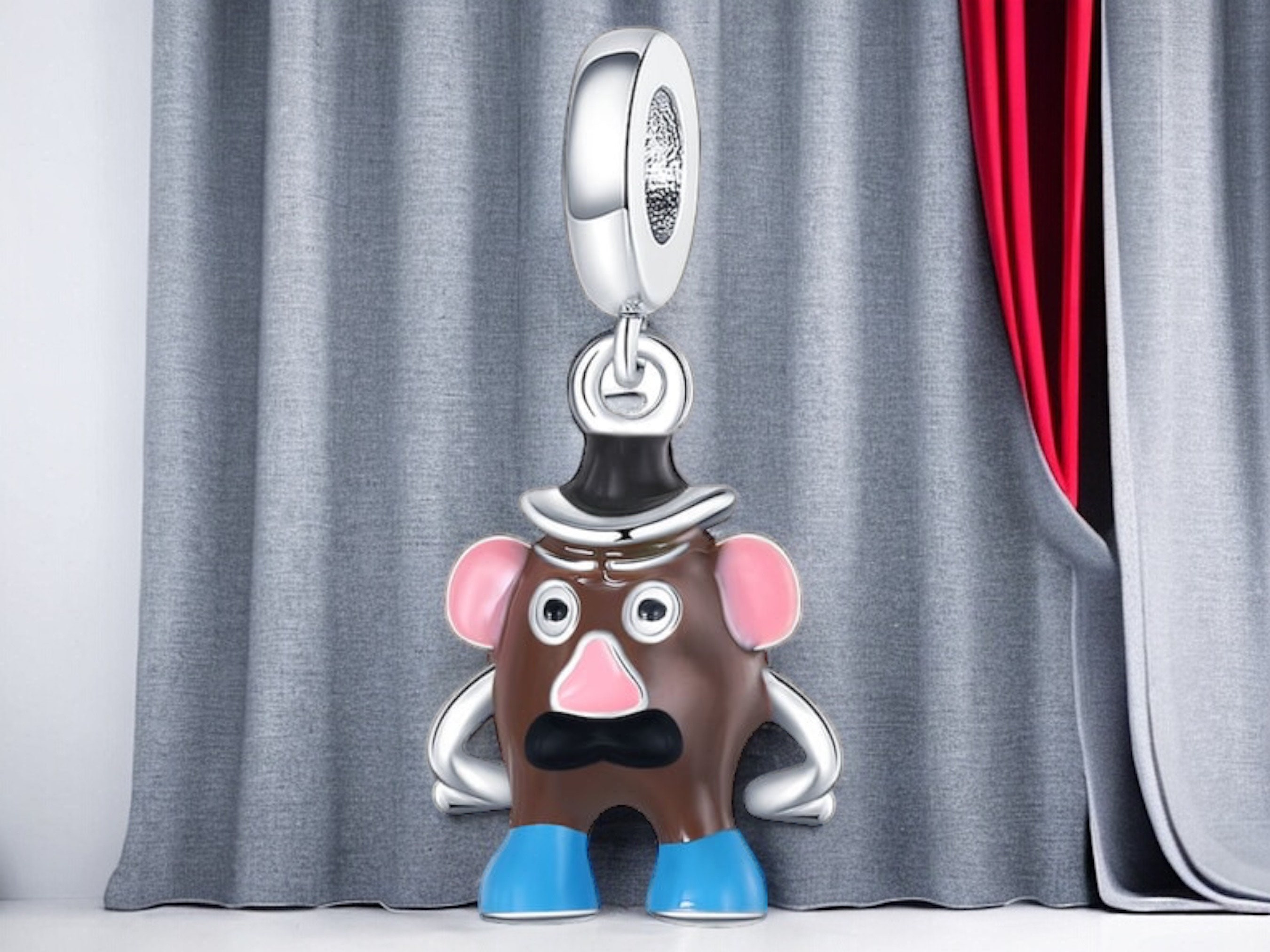 Mister Potato Head Man Woman Potato Head Comic Children Figure Potato Charm 925 Silver Charm Bracelet Jewelry Pendant Accessory Jewel