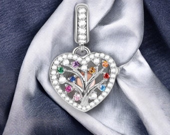 Collier De Famille En Argent Sterling : Bijoux à Breloques Personnalisés Pour Enfants - France