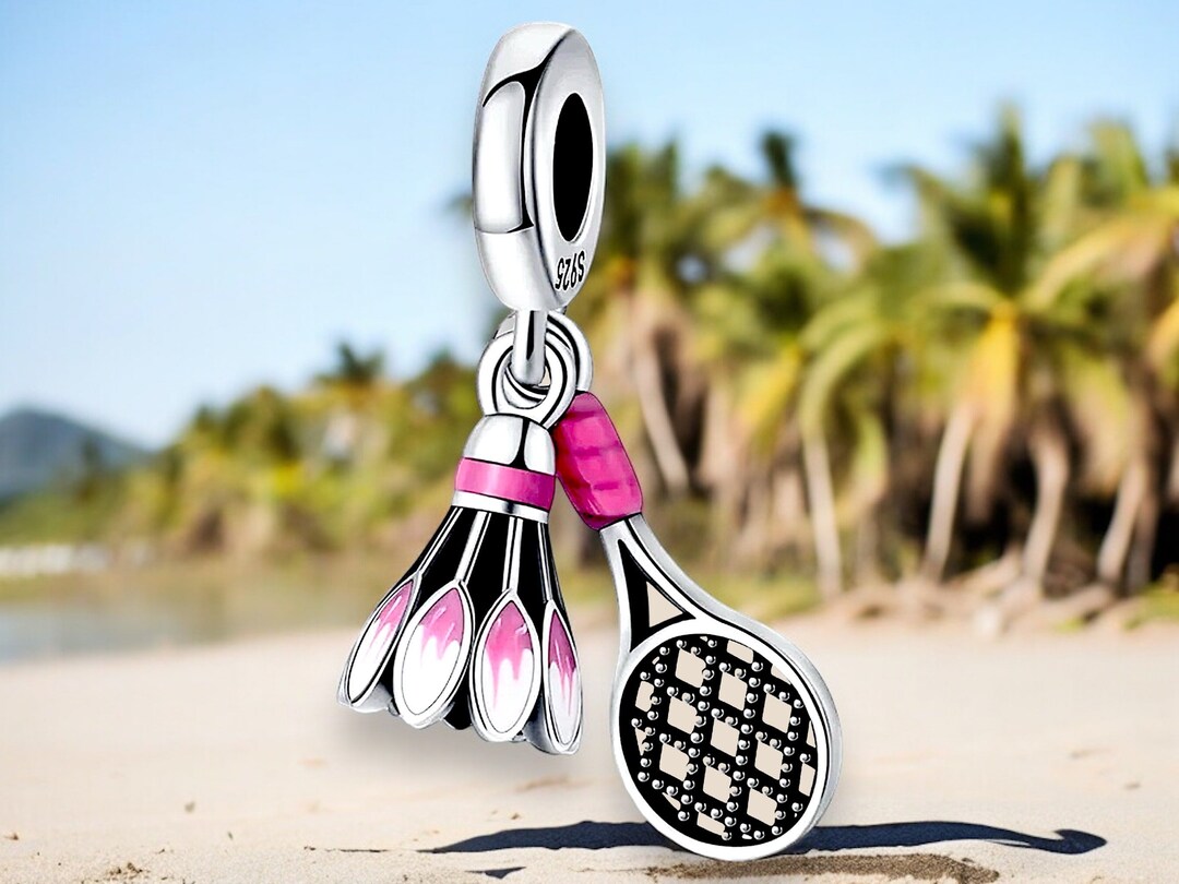 Badminton Shuttlecock Dangle Charm