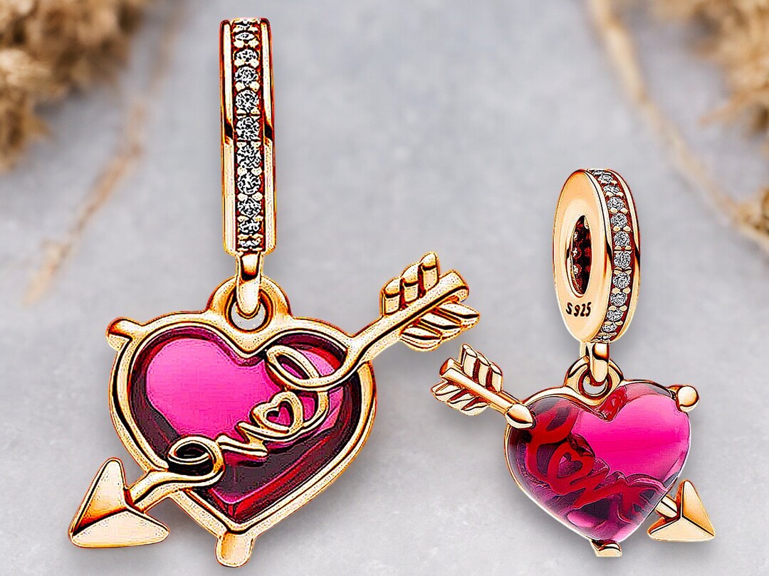 Cupid Accessory Love Heart With Wings Arrow Bow Cupid Love Woman Man Girl Boy 925 ...