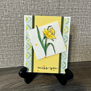 Thank You Cards, Thanks Floral Thank You Card, Daffodil 4 Pack - Etsy