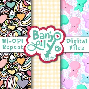Spring Pastels Coordinates - Hand Drawn Digital Seamless Coordinates