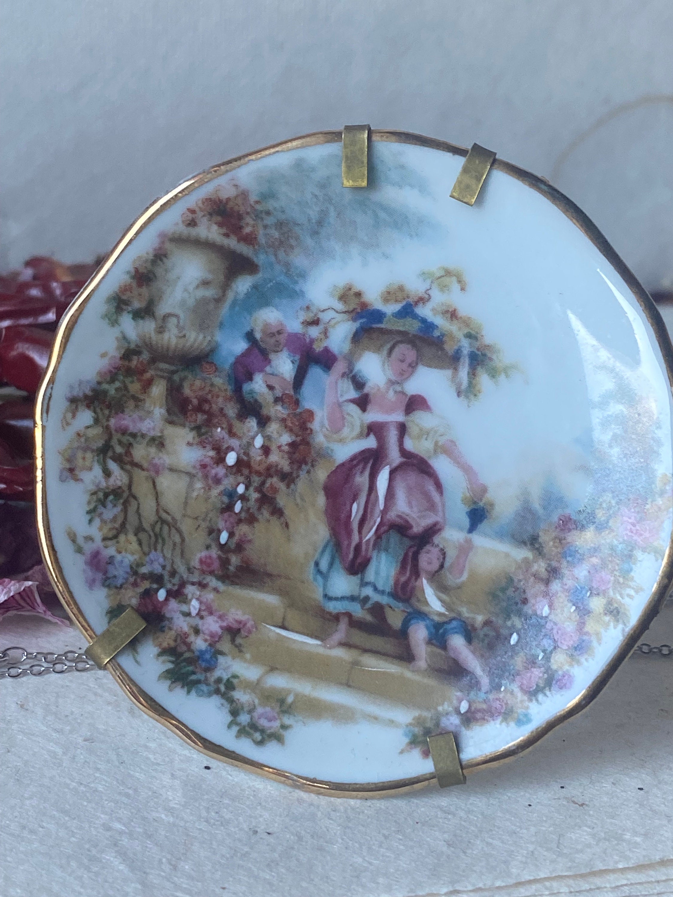 Limoges köstliche Untertasse mit Ständer