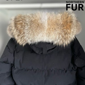 Fur Hood Replacement Canada Goose Fur Ruff Replacement Coyote Fur
