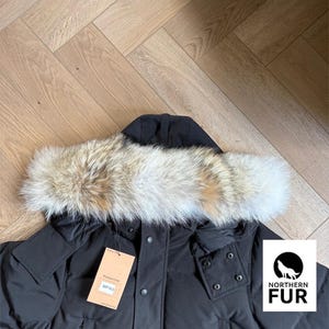 Canada Goose (Non-Heritage) Replacement Coyote Fur Trim (PREMIUM VERSION) 49.5 YKK zip