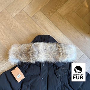 Canada Goose (Non-Heritage) Replacement Coyote Fur Trim (PREMIUM VERSION) 49.5 YKK zip