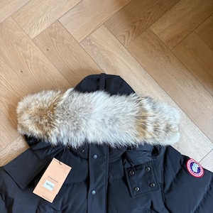 Canada Goose (Non-Heritage) Replacement Coyote Fur Trim (PREMIUM VERSION) 49.5 YKK zip