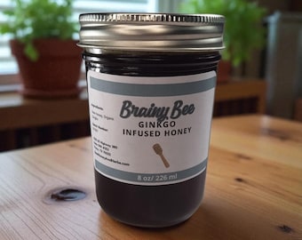 Ginkgo Infused Raw Honey – Herbal Focus & Memory Support